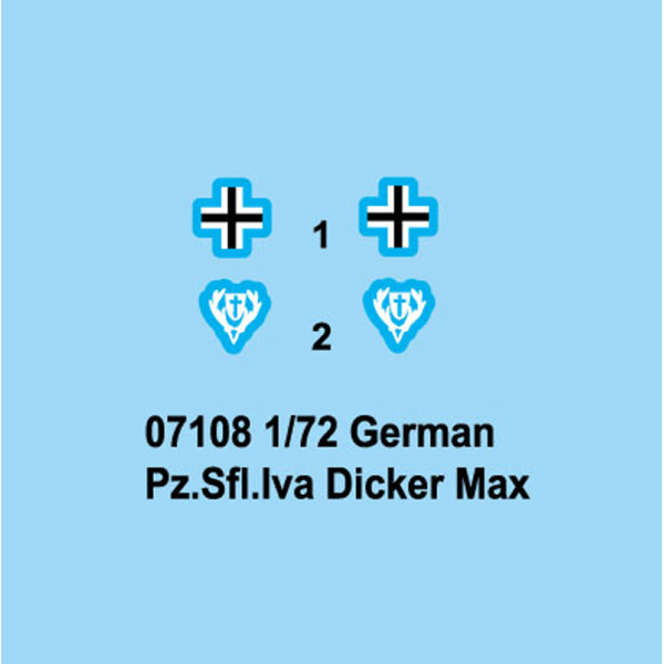 Німецька САУ PZ.SFL.IVA DICKER MAX 1/72 Trumpeter 07108