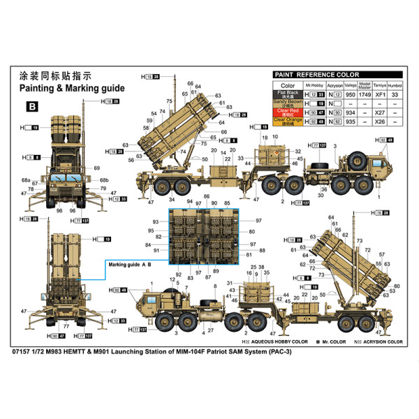 Пускова станція M983 HEMTT та M901 із ЗРК MIM-104F Patriot (PAC 3) 1/72 Trumpeter 07157