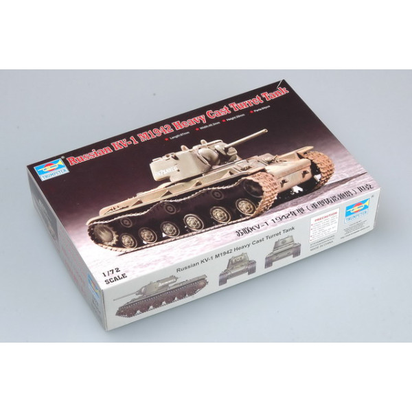 Радянський важкий танк КВ-1 1942 "Лита вежа" 1/72 Trumpeter 07231