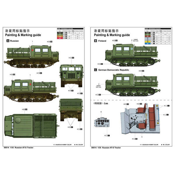 Російський АТ-С Трактор 1/35 Trumpeter 09514