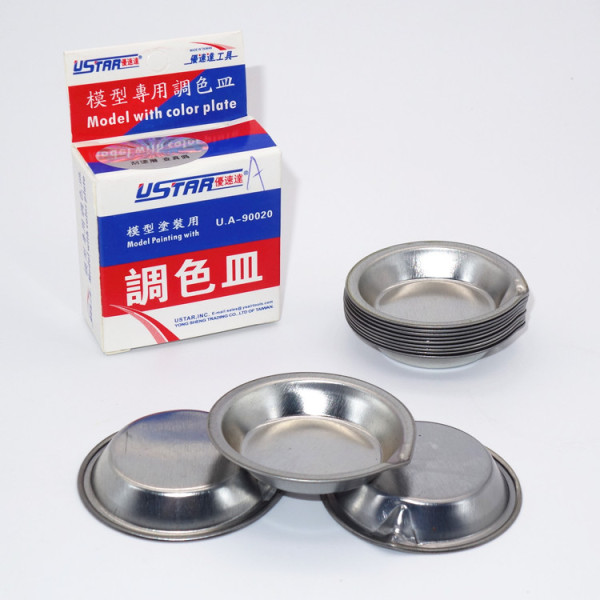 Set of palettes for paint / pigments (12 pcs) U-STAR Model Tools