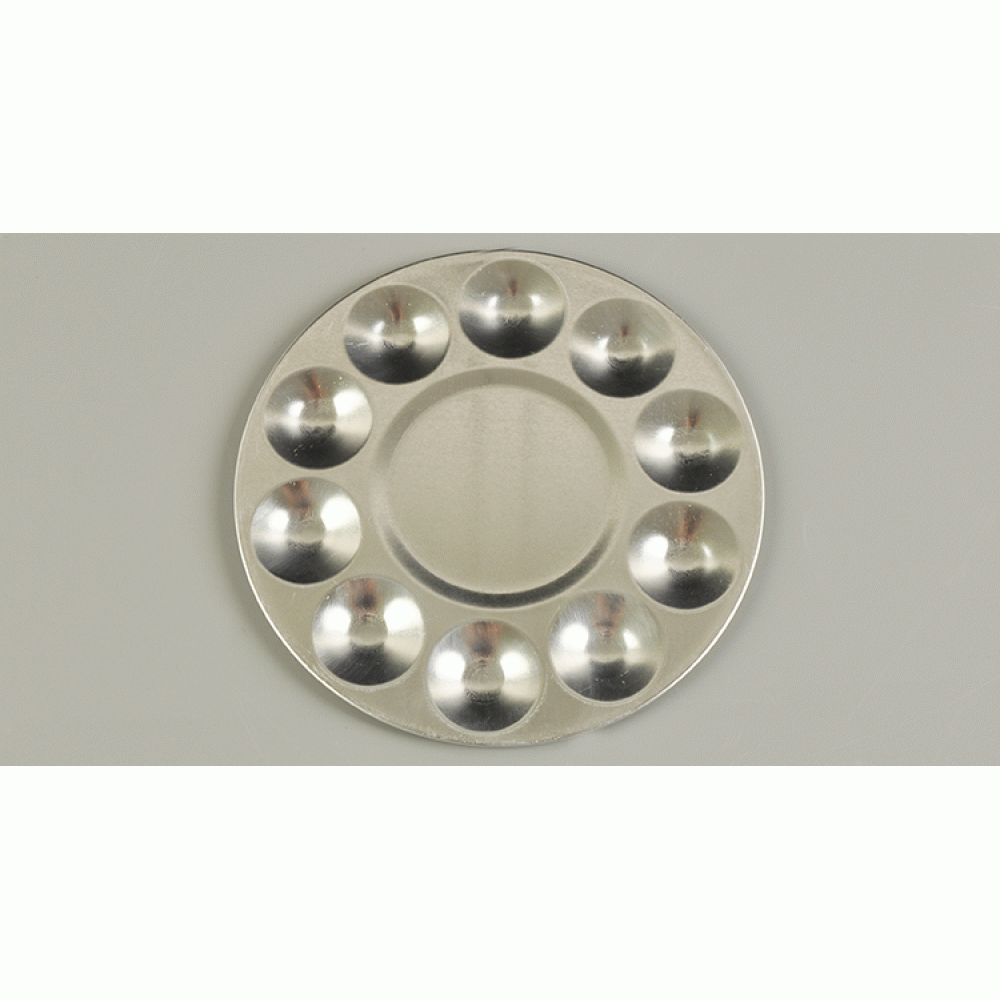 Palette for paint / pigments, round (10 cells)
