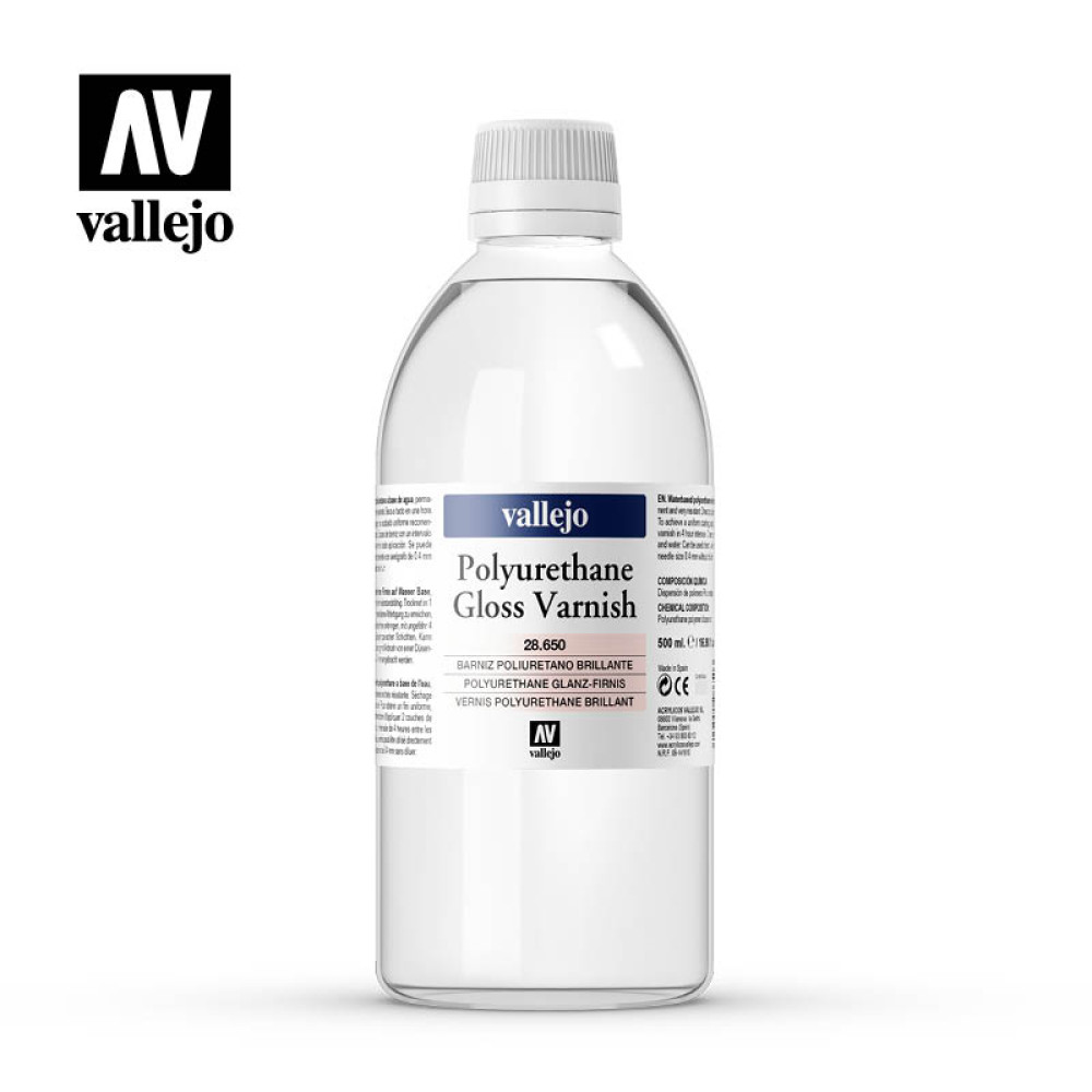 Polyurethane Gloss Varnish (500 ml) Vallejo 28650