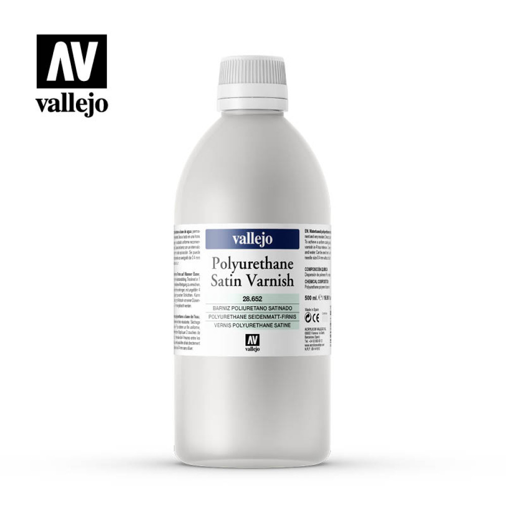 Polyurethane Satin Varnish (500 ml) Vallejo 28652
