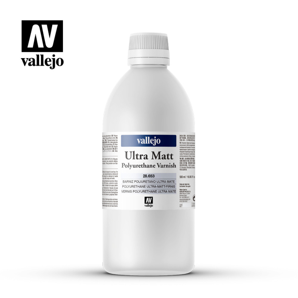 Polyurethane Ultra Matt Varnish (500 ml) Vallejo 28653