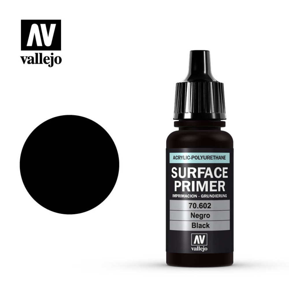 Surface Primer Acrylic-Polyurethane Black Vallejo 70602