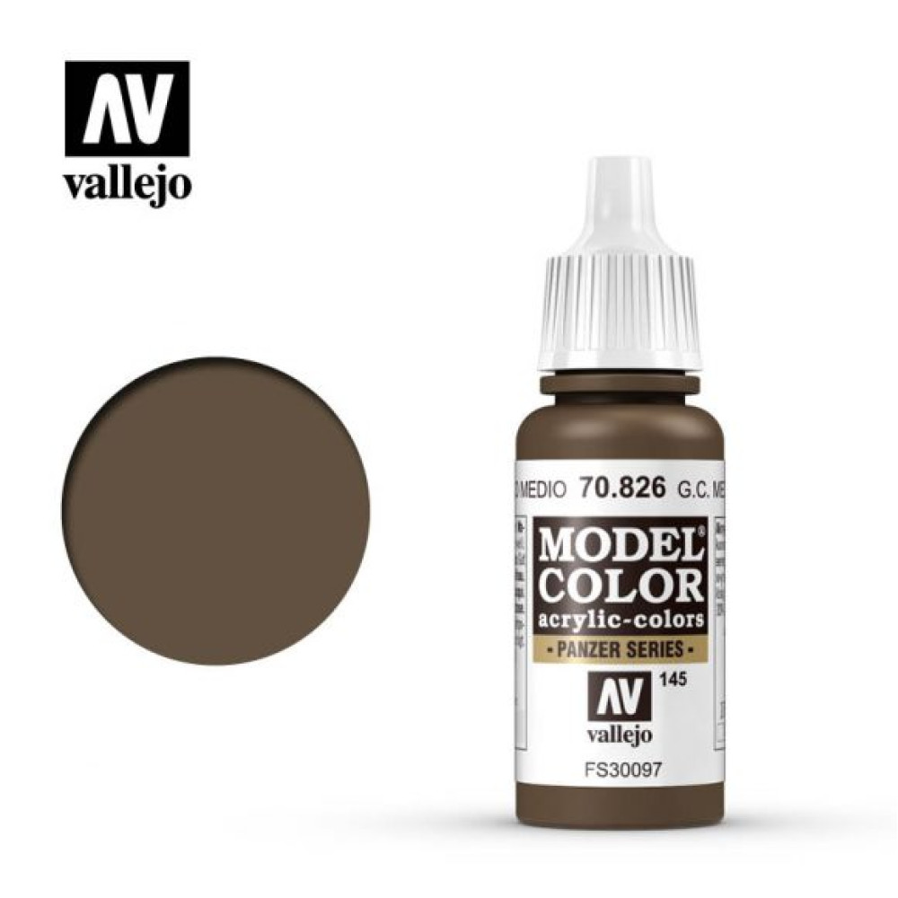 German Camouflage Med. Brown 70.826 Vallejo Model Color (17ml)