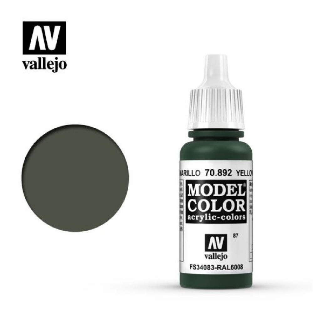 Yellow Olive 70.892 Vallejo Model Color (17ml)
