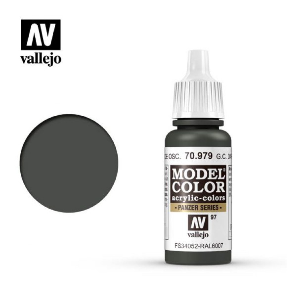German Camouflage Dark Green 70.979 Vallejo Model Color (17ml)
