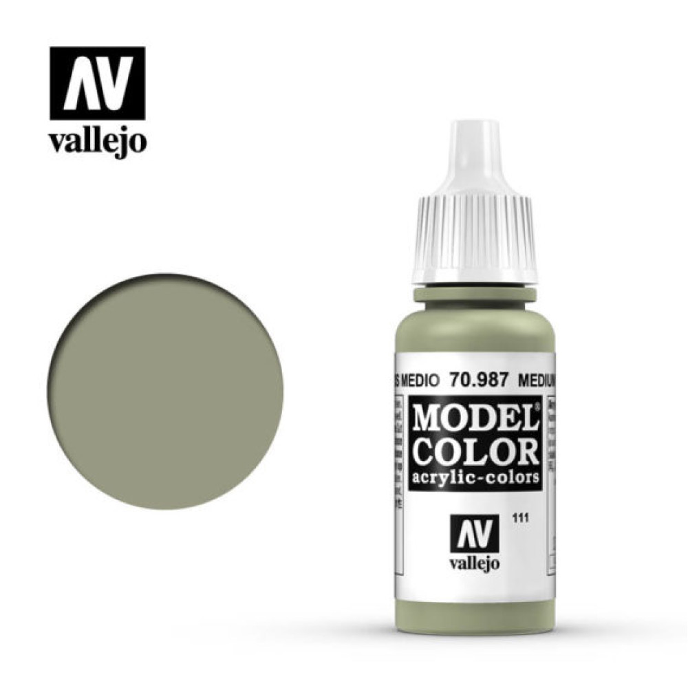 Medium Grey 70.987 Vallejo Model Color (17ml)