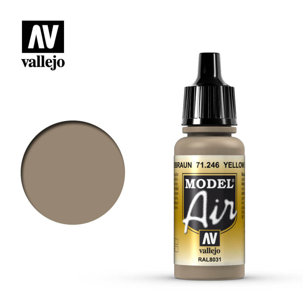 Yellow Brown  71.246 Vallejo Model Air  (17ml) 