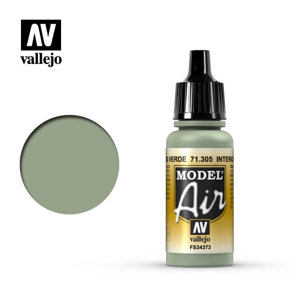Interior Grey Green 71.305 Vallejo Model Air  (17ml) 