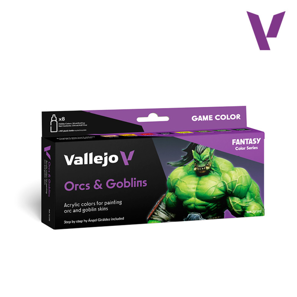 Набір фарб - Orcs & Goblins (8x18мл) Vallejo 72192