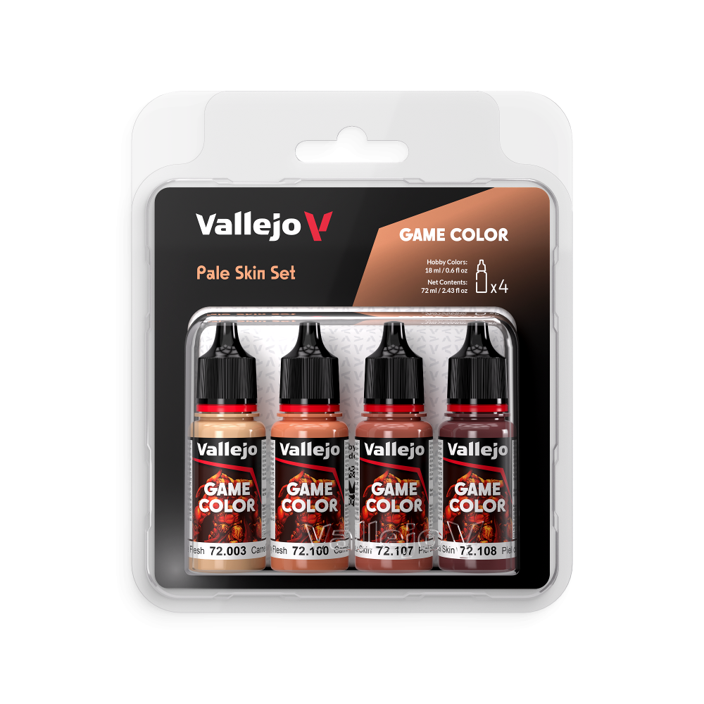  GAME COLOR SET: PALE SKIN 4x18ml  Vallejo 72379