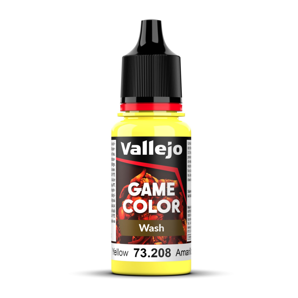  Wash Yellow 73208 Vallejo Game Color Wash (18ml)