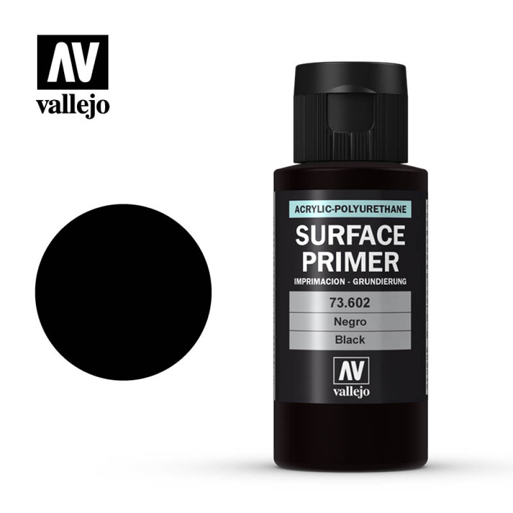 Black Surface Primer Acrylic-Polyurethane Vallejo 73602