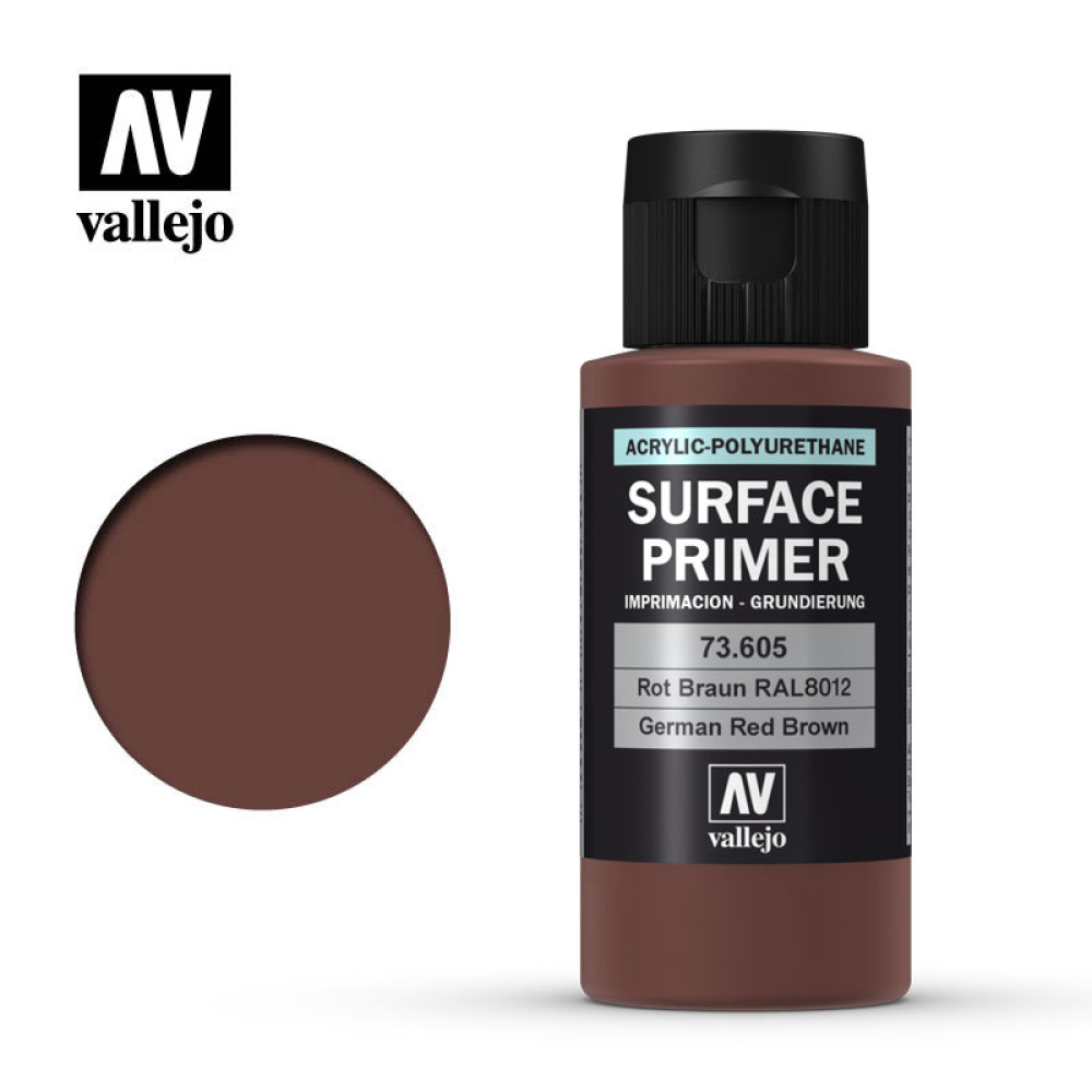 German Red Brown Surface Primer Acrylic-Polyurethane Vallejo 73605