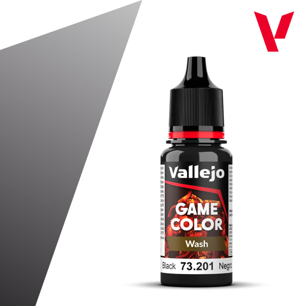  Wash Black Shade 73201 Vallejo Game Color Wash (18ml)