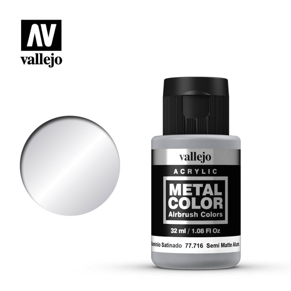 Semi Matt Aluminum 32 ml Vallejo 77716 