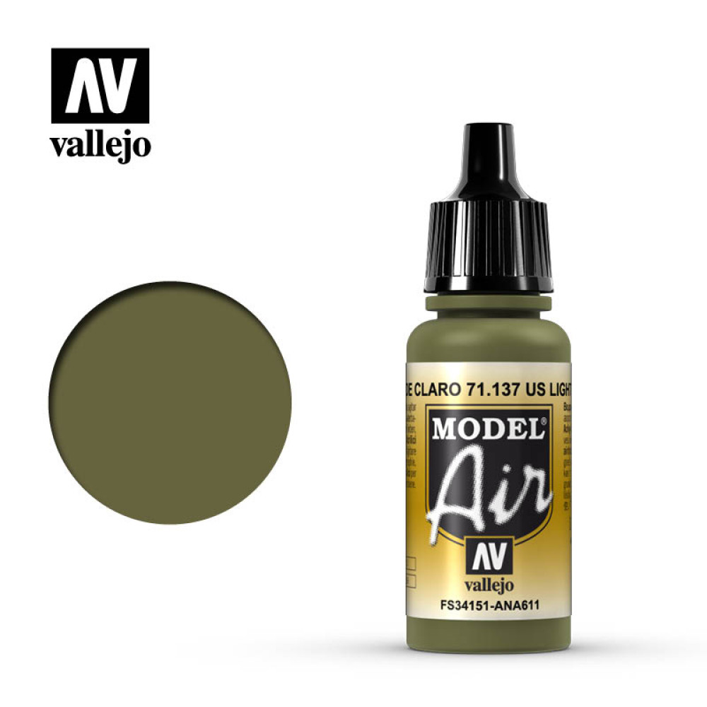 Us light green 71.137 Vallejo Model Air  (17ml) 