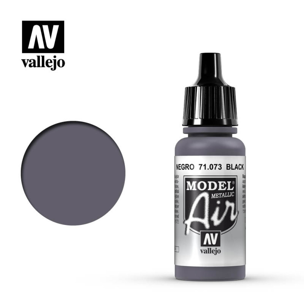 Black (metallik) 71.073 Vallejo Model Air  (17ml)