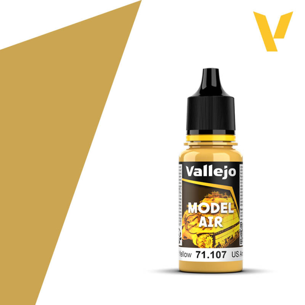 US Interior Yellow 71.107 Vallejo Model Air  (18ml) 