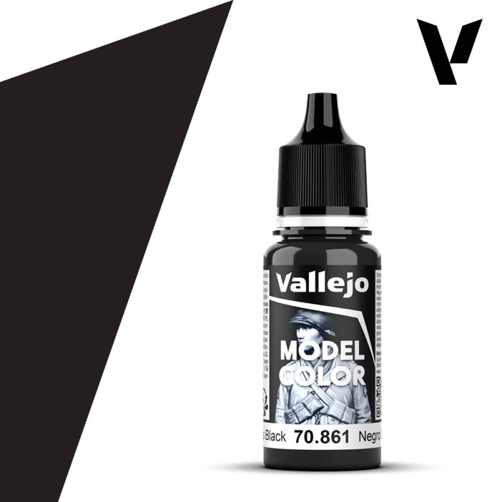 Glossy Black 70.861 Vallejo Model Color (17ml)
