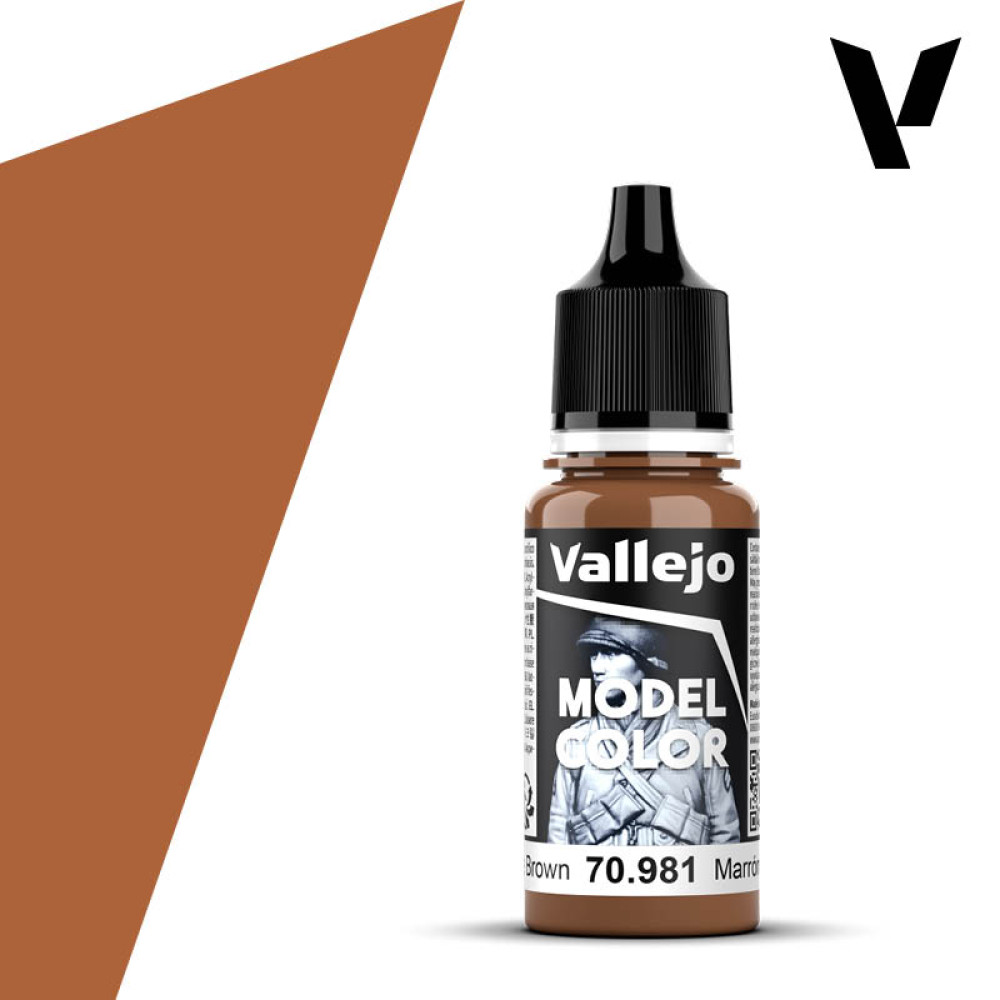 Orange Brown 70.981 Vallejo Model Color (17ml)
