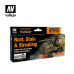 Rust, Stain & Streaking - Color Set Vallejo 70183