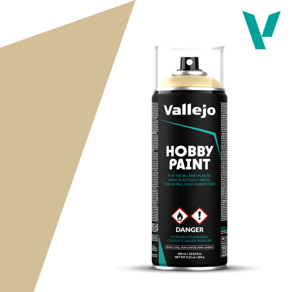 Sprays paint  "Bone White" , 400ml  Vallejo 28013
