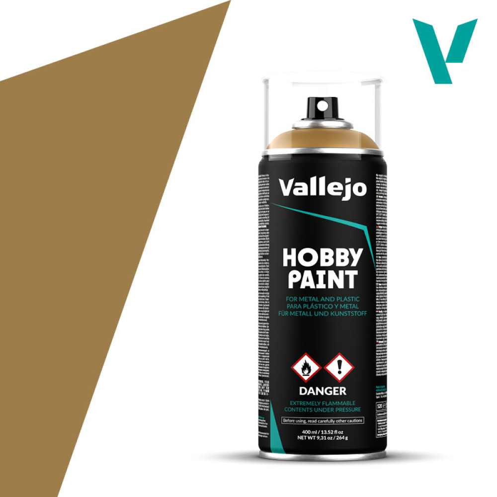 Sprays paint  "Desert Yellow" , 400ml  Vallejo 28015