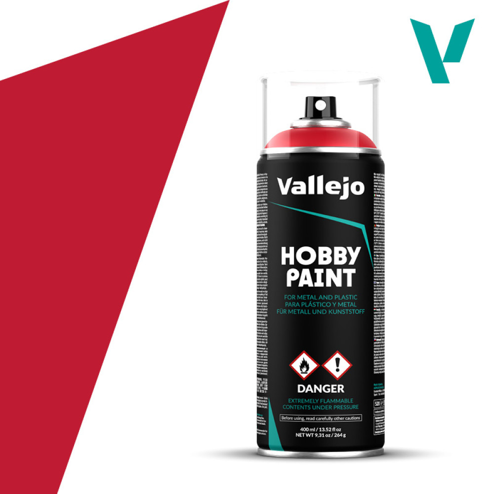 Sprays paint  "Bloody Red" , 400ml  Vallejo 28023