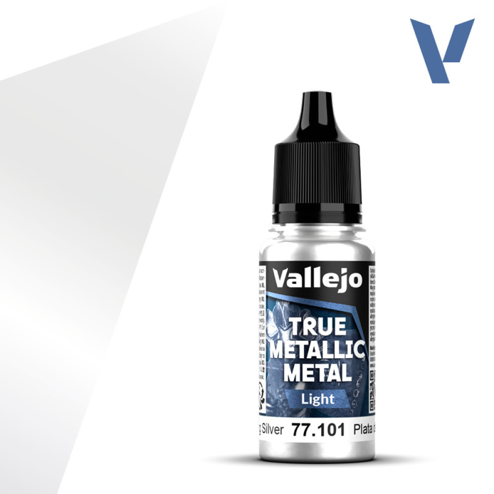 Акрилова фарба Стерлінгове срібло (Sterling Silver)  77.101 Vallejo True Metallic Metal (18мл)