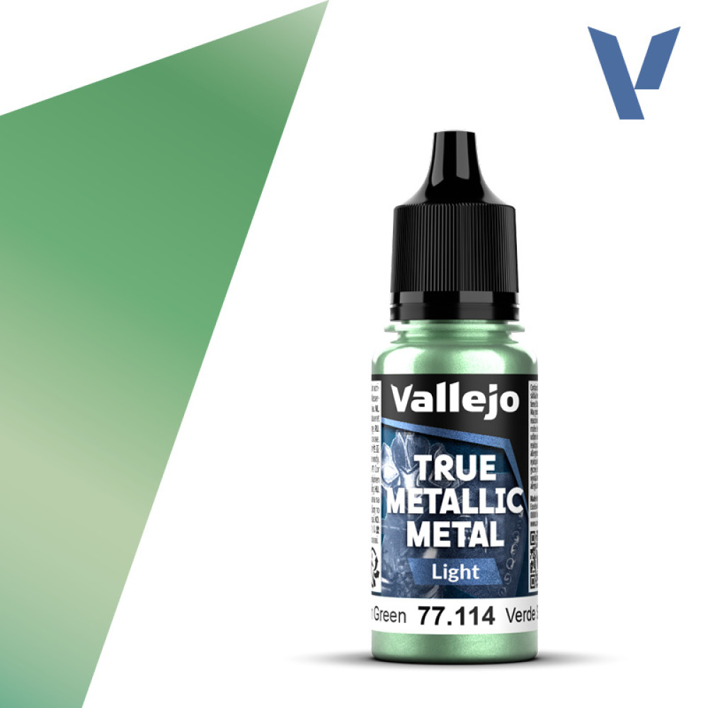 Акрилова фарба Сутінково-зелений (Dusken Green)  77.114 Vallejo True Metallic Metal (18мл)