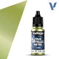 Акрилова фарба Бурштиново-зелений (Amber Green) 77.115 Vallejo True Metallic Metal (18мл) Акрилова фарба Бурштиново-зелений (Amber Green) 77.115 Vallejo True Metallic Metal (18мл)