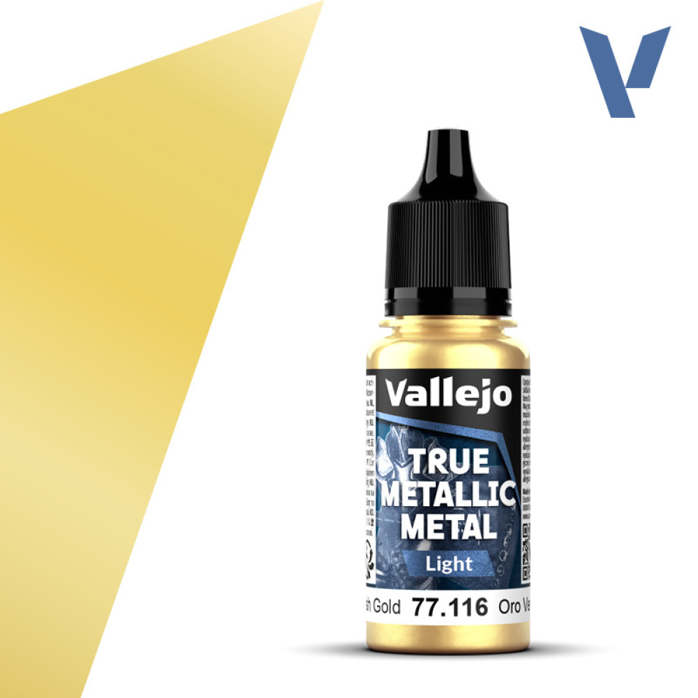 Акрилова фарба Зеленувато-золотий (Greenish Gold )  77.116 Vallejo True Metallic Metal (18мл)