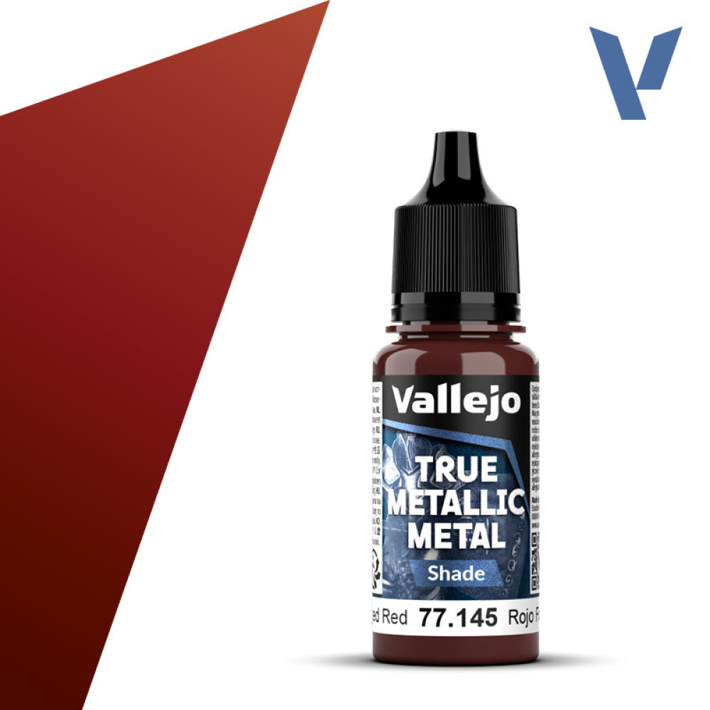 Акрилова фарба Кований червоний Темний тон (Forged Red Shade) 77.145 Vallejo True Metallic Metal (18мл)
