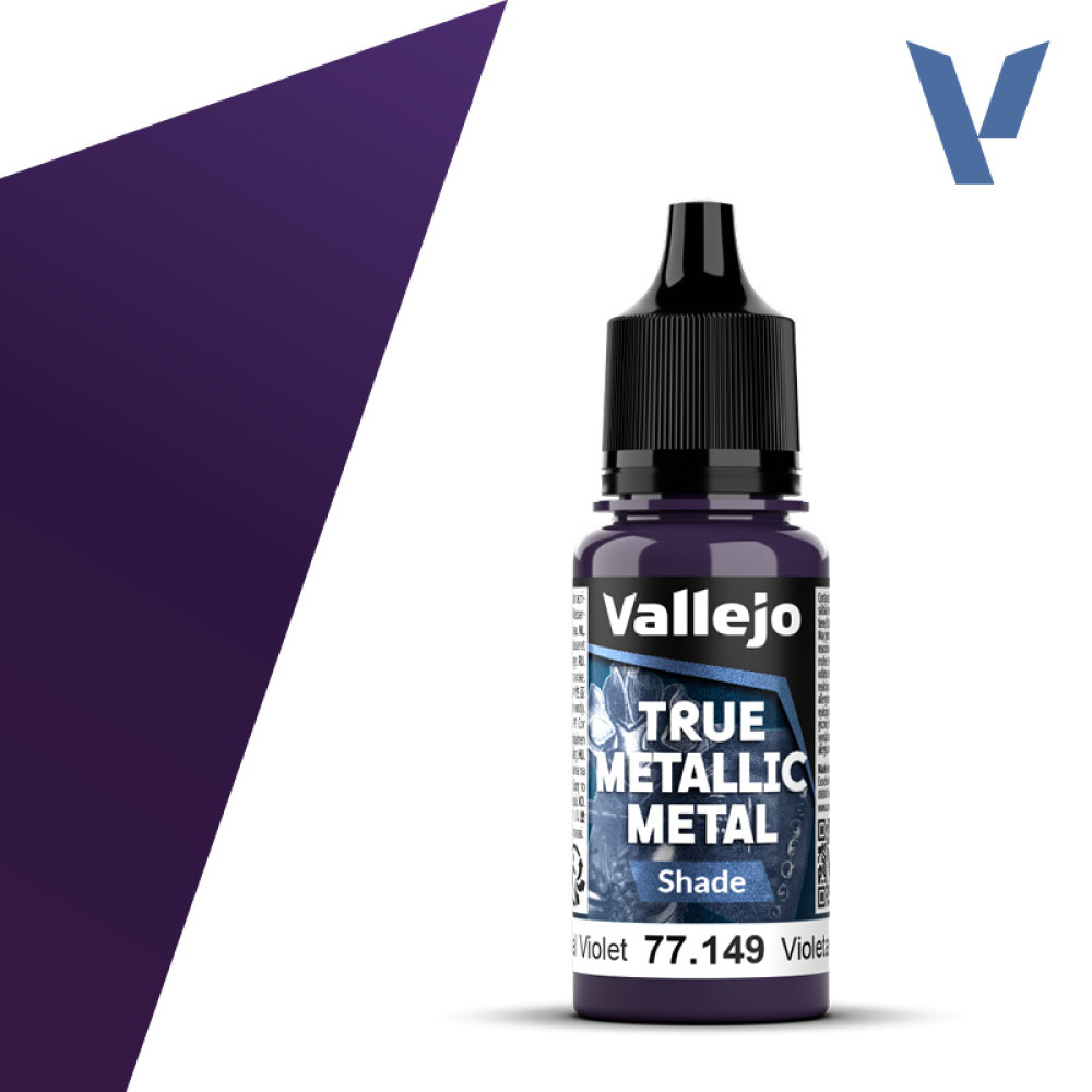 Акрилова фарба Небесно-фіолетовий Темний тон (Celestial Violet Shade) 77.149 Vallejo True Metallic Metal (18мл)
