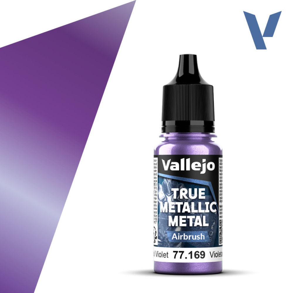 Акрилова фарба  Небесно-фіолетовий для Аерографа (Celestial Violet airbrush) 77.169 Vallejo True Metallic Metal (18мл)
