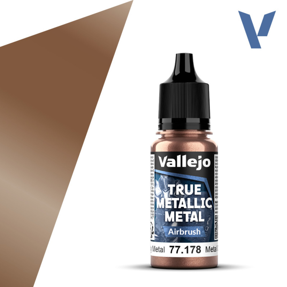 Акрилова фарба   Іржавий метал для Аерографа (Rusty Metal  airbrush) 77.178 Vallejo True Metallic Metal (18мл)