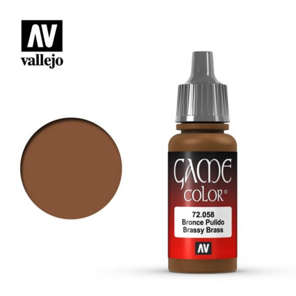 Brassy Brass 72.058 Vallejo Game Color (17ml)
