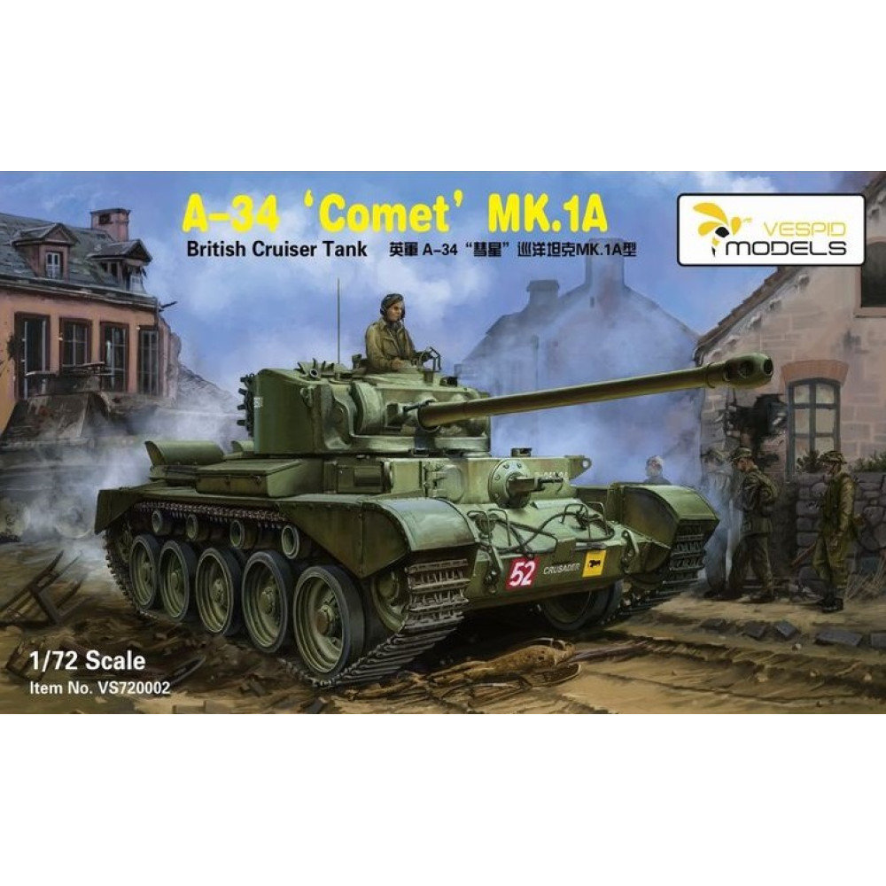 British tank A-34 Comet MK.1A 1/72 Vespid Models 720002