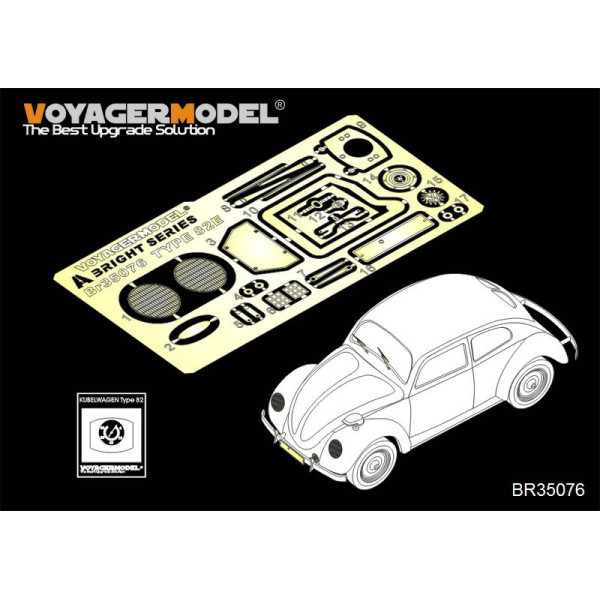 WWII German Sfaff Car Type 82E taillights （RFM 5023） 1/35 VoyagerModel BR35076