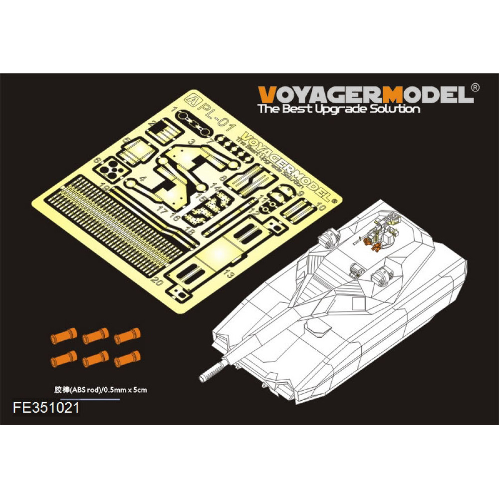 Modern Poland PL-01 Prototype Basic( For TAKOM 2127) 1/35 VoyagerModel PE351021
