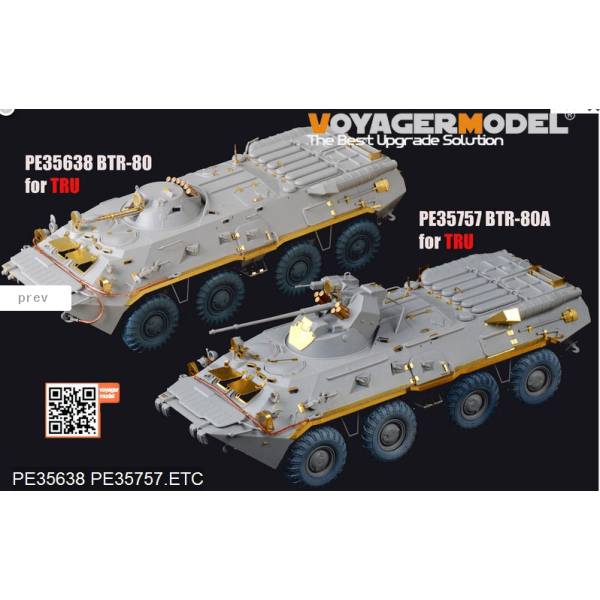 Russian BTR-80A APC basic (For TRUMPETER 01595) 1/35 VoyagerModel PE35757