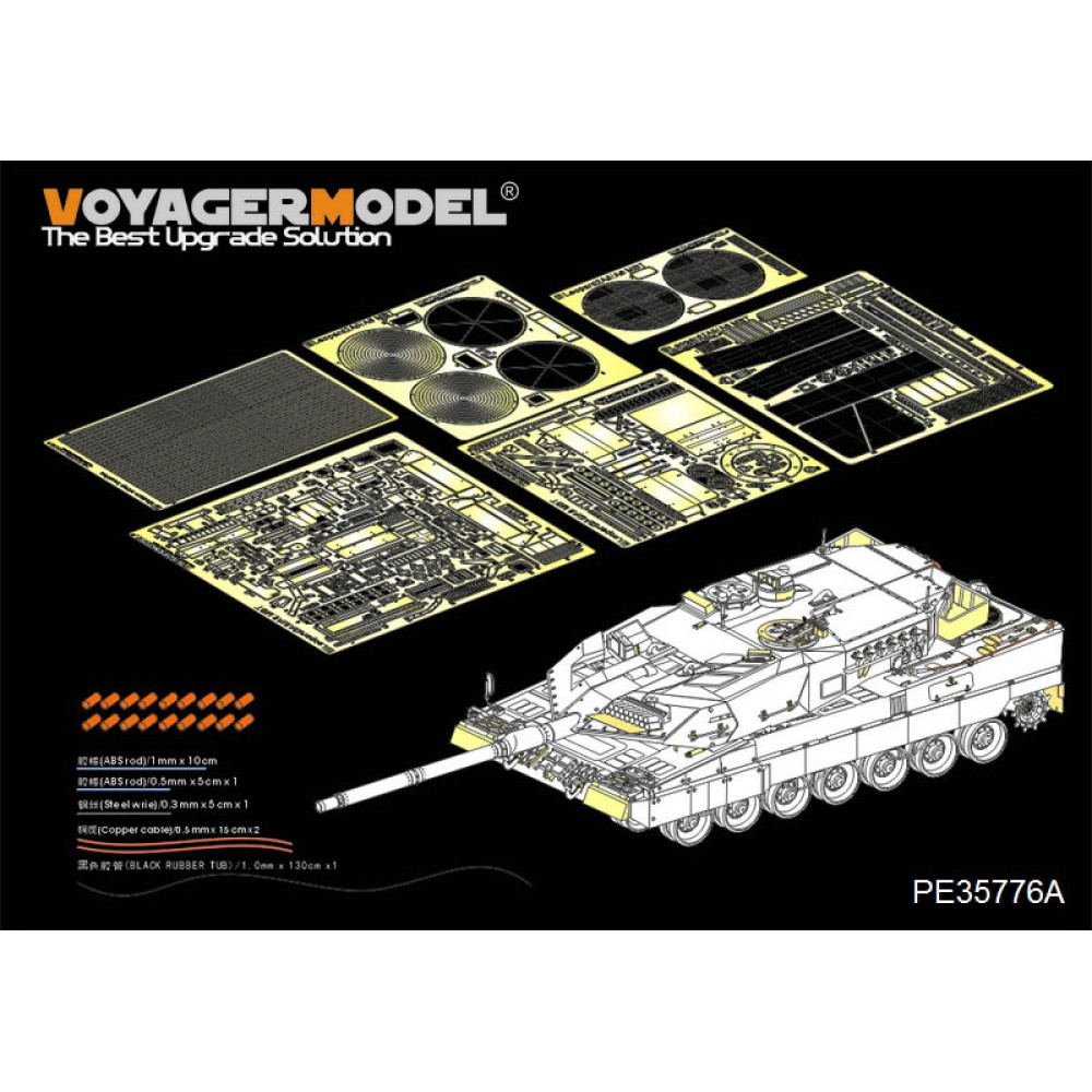 Modern German Leopard 2A6 Basic （For TAMIYA 35271） 1/35 VoyagerModel PE35776A