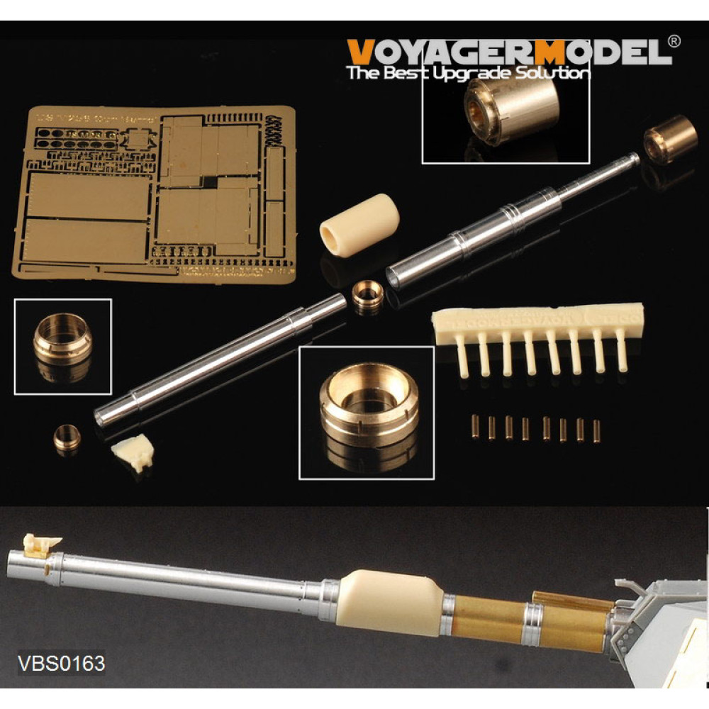ModernUS M256 120mm M1 Abrams Gun Barrel w/smoke discharger (For DRAGON 3535/3536) 1/35 VoyagerModel VBS0163