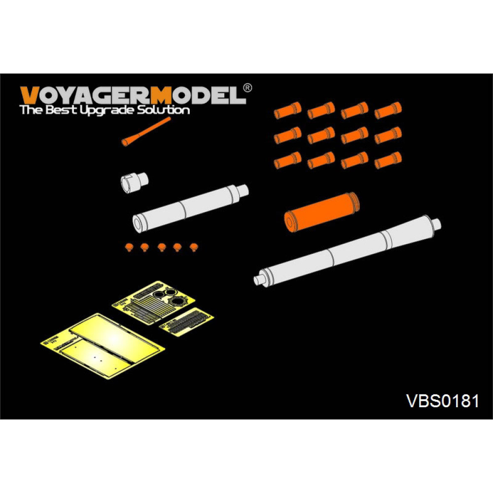 Modern Russian 125mm (2A46) Barrel (T-72 used)  (for all) 1/35 VoyagerModel VBS0181
