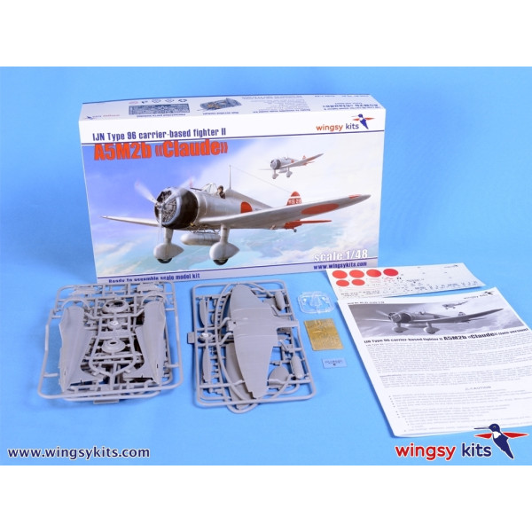 IJN Type 96 carrier-based fighter II A5M2b “Claude” (late) 1/48 Wingsy Kits D5-01