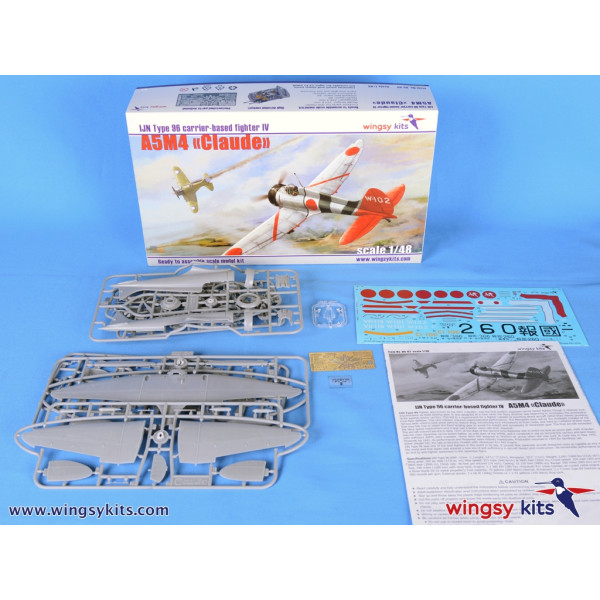 IJN Type 96 carrier-based fighter IV A5M4 “Claude” 1/48 Wingsy Kits D5-02